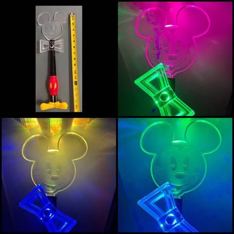 Disney Parks Mickey Mouse 90th Anniversary Light Up Glow Wand Celebration WORKING just $8