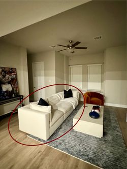 Crate & Barrel Couch - Off-White 120”