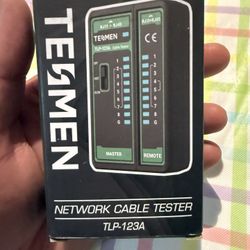 TESMEN TLP-123A Network Cable Tester for RJ11 RJ45, Ethernet Wire Tool for CAT5/CAT5E/CAT6/CAT6A/CAT7/UTP&STP, LAN & TEL Continuity Test, Suitable for