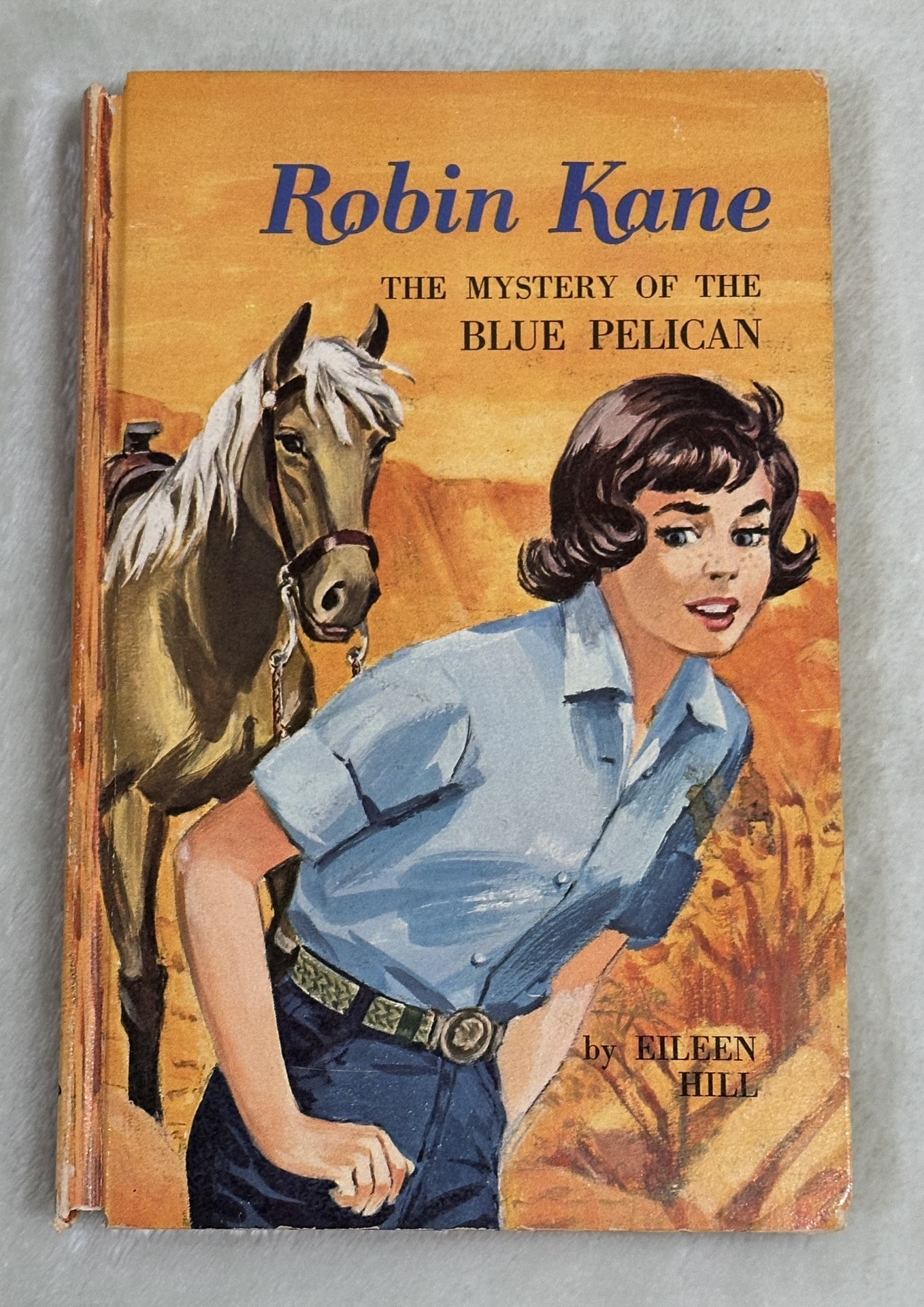 Vintage Robin Kane Book- The Mystery of the Blue Pelican (1966) 