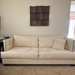 2 pieces Sofa set with Nailhead Trim 