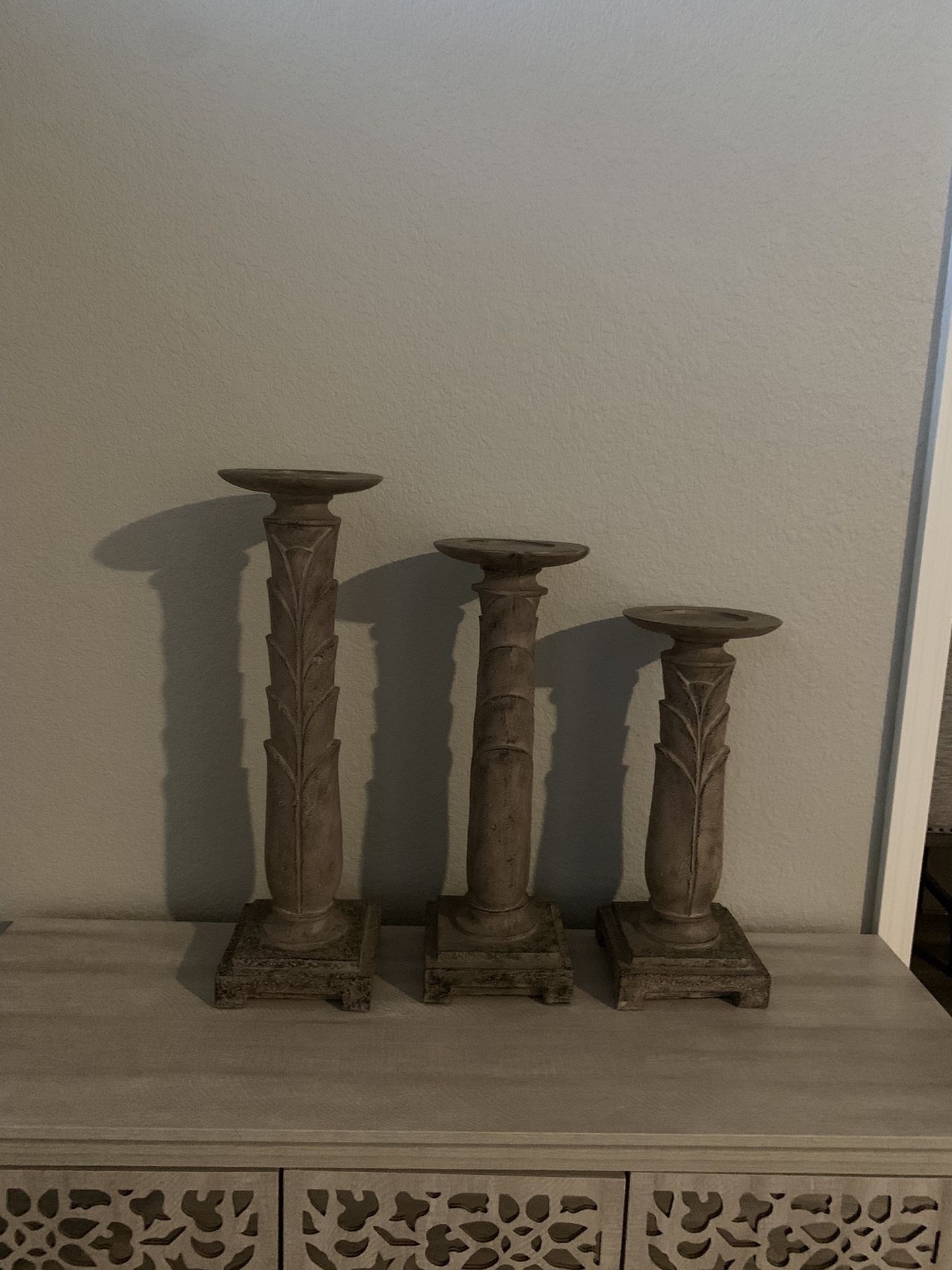Set Of 3 Candle Holders