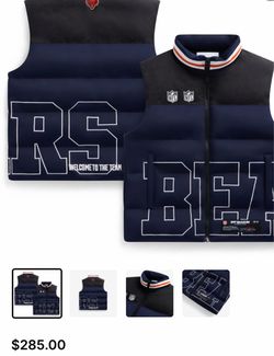 Off Season x NFL Caleb Williams Chicago Bears Puffer Vest – Size XS – NWT