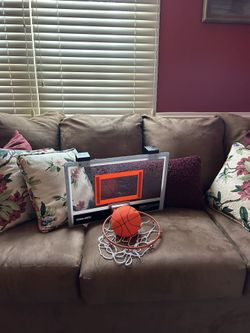 Hanging Basketball Hoop With Ball