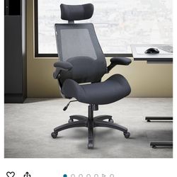 Brand New Black Mesh Tall Back Big & Tall (400lbs) Ergonomic Office Chair w/Flip Up Armrests 
