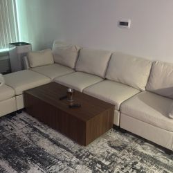 Beige Sectional 