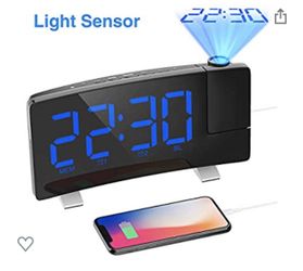 Brand new alarm clock with projection