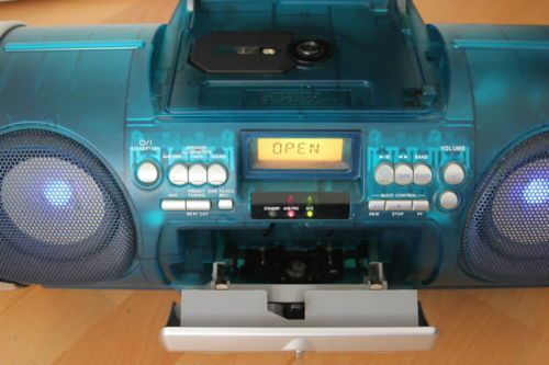 JVC Boombox OLD SCHOOL - RV-B550 (Blue & Gray) Cassette Deck