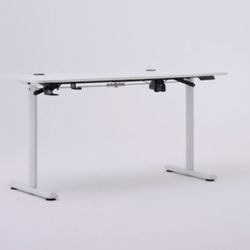 White Electric Standing Desk 55x24