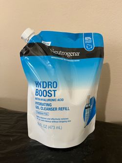NEW Neutrogena HYDRO BOOST HYDRATING GEL Cleanser Refill 16 FL OZ 💕