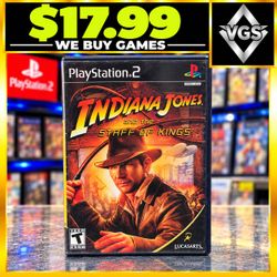 Indiana Jones and the Staff of Kings (Sony PlayStation 2, 2009) ****TESTED****