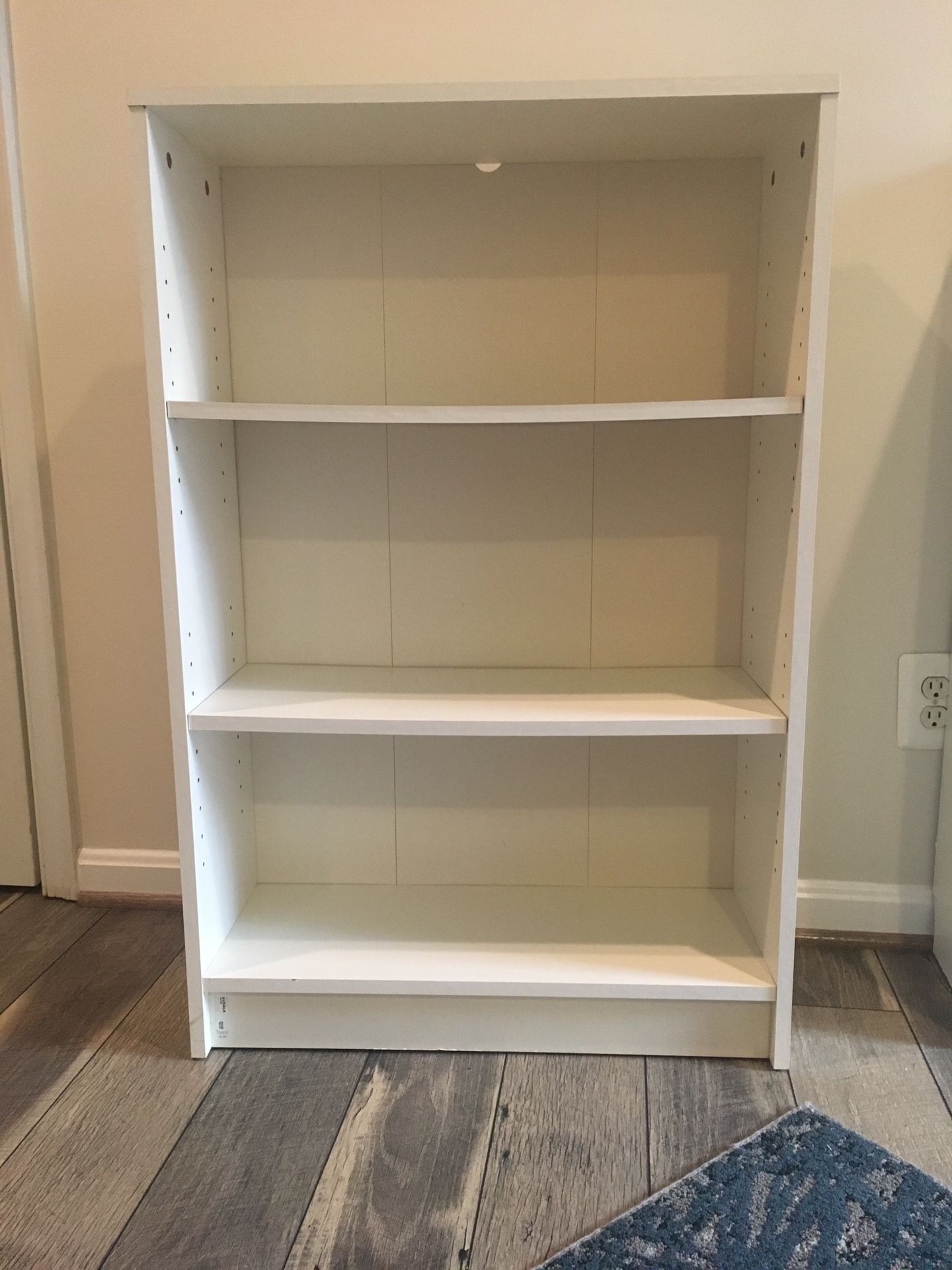 Ikea Bookcase, White , 25 5/8*39”