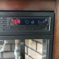 TV stand with the electric fireplace and heater