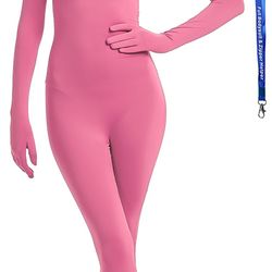 Pink unitard Body Suit Adult Medium / Traje de Cuerpo Rosa Adulto Mediano  