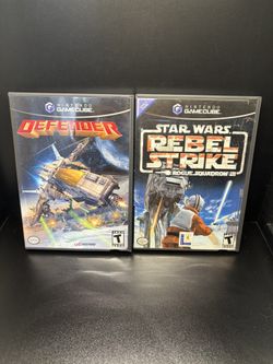 Nintendo GameCube 🟣Game Defender CIB w/ Reg Card, Plus, Star Wars Rebel Strike