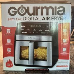 Gourmia 8-Qt Digital Air Fryer with Viewing Window & Light – Open Box