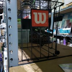 Wilson Tennis Ball Pick Up Hopper Stand Training Basket