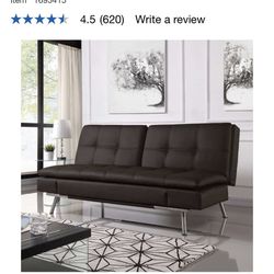 Ravenna Relax-A-Lounger Euro Futon Leather