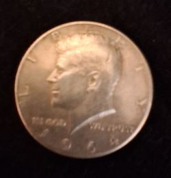 1964 D mint mark Silver Kennedy half