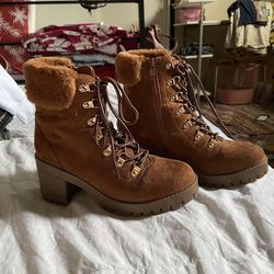 Brown Heel Boots Size 7 not free