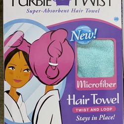 Hair Towel (Lt Green) NEW IN BOX/UNUSED