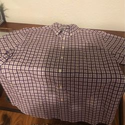 Purple Plaid Shirt ( Sz Large) $8