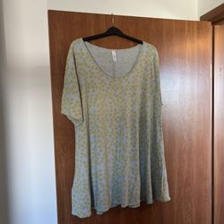  LuLaRoe Short Sleeve Tunic Blouse 3XL