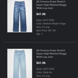 American Eagle Size 6 Women’s Jeans 