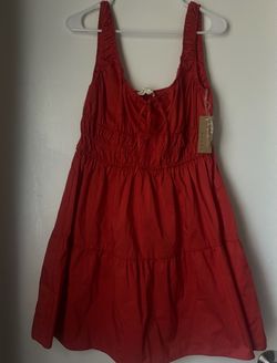 Juniors Sundress, Orange size L