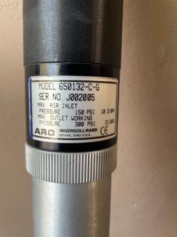 ARO model number 650132 – C – G stainless steel with Teflon seals industrial drum pump.