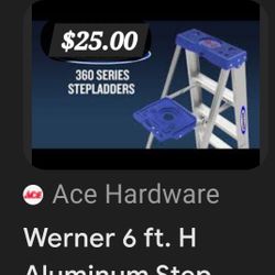 6 Ft Werner aluminum Ladder