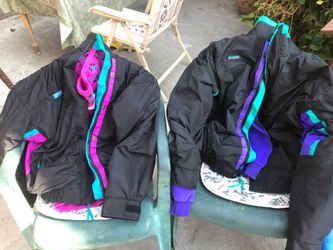2 vintage radial sleeve columbia jackets