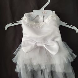Halloween Dog Cat Bride Costume Large Dog Wedding Dress For Formal Wear