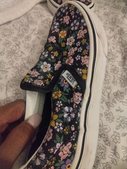 Girls vans size 1 5