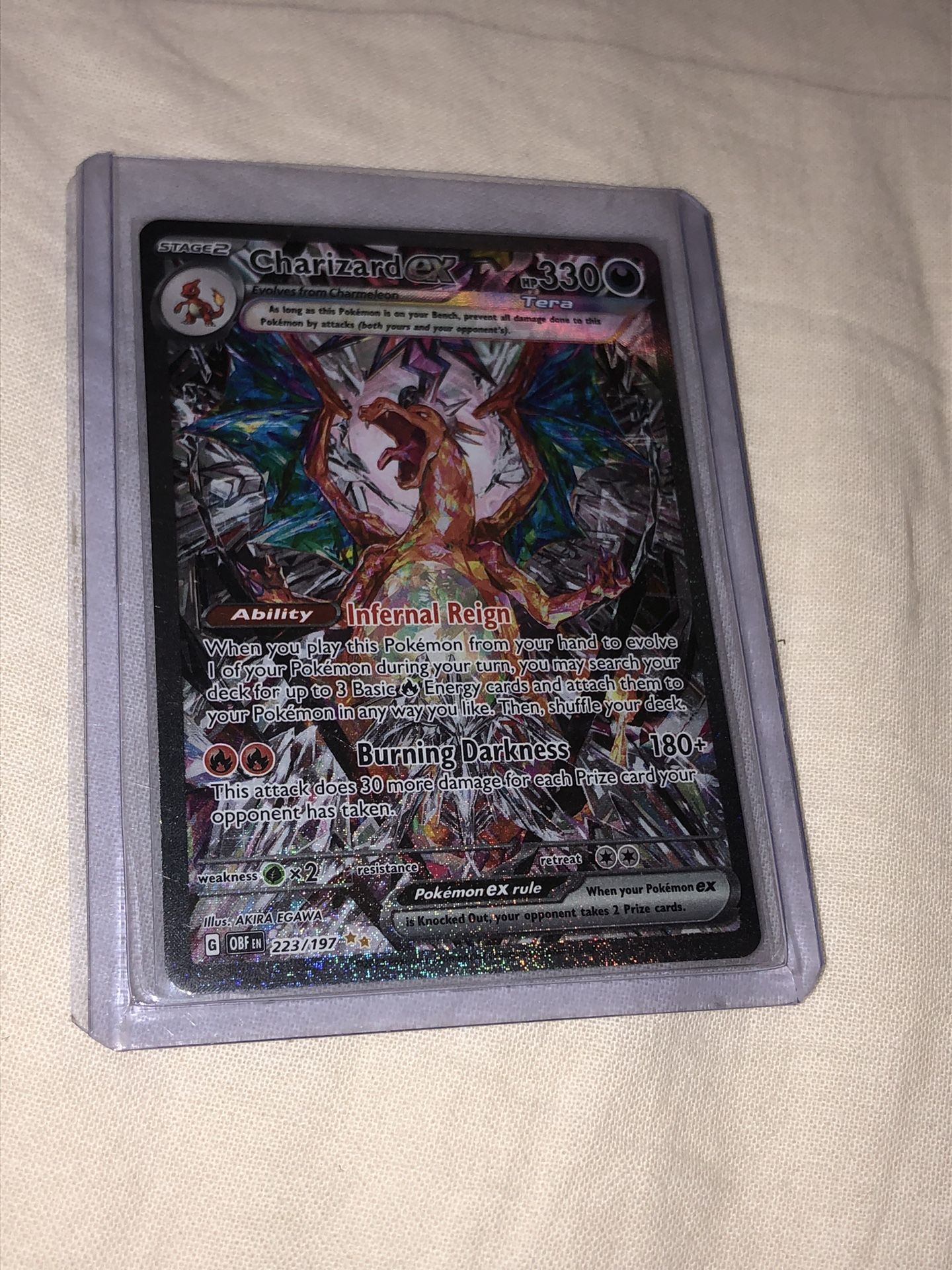 Charizard Ex Special Illustration Rare Alt Art Alternate Art Obsidian Flames Pokemon 