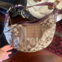 Vintage Coach Patchwork Hobo 