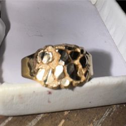 14k Nugget Ring 