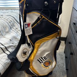 New Miller Lite Golf Bag With Tags