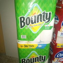BOUNTY PAPER TOWELS 12=36 TRIPLE