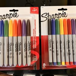 Brand New Sharpie 8 Pack, Fine Permanent Pen Market
