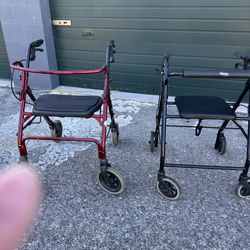 2 walkers, black and red each for 15 each