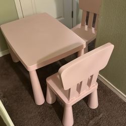 Kids Plastic Pink Table 
