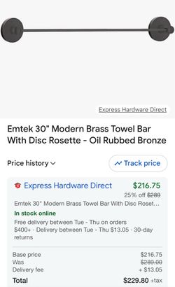 Emtek Towel Bars #230223 #23022