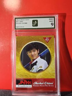 2012 SHOHEI OHTANI, JAPANESE HIGH SCHOOL SENSATIONS CARD ROOKIE PHENOMS EJE 9 MT