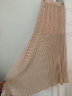 🔥🔥🔥Maxi chiffon skirt(S/M) in peach 🍑 color👌