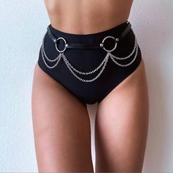 Waist Chain Belt PU Leather