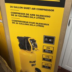 DEWALT 26 Gal. 175 PSI Ultra Quiet Portable Electric Air Compressor