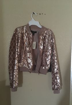 jacket rose/gold forever 21 brand