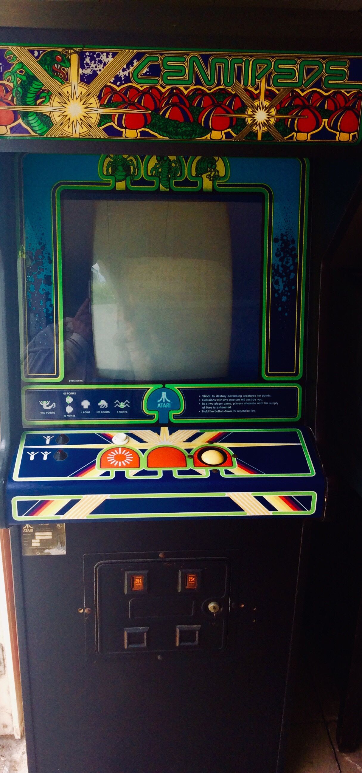 Full Size Orginal Atari Arcade Game Centipede