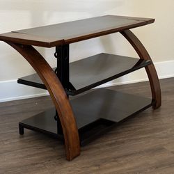 Wood & Glass TV/Media stand media console - $35